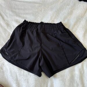 Lululemon Athletica Black Athletic Shorts Lightweight Elastic Waist
